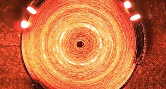 Figure 8: Electron beam welding process using multi-beam technology...